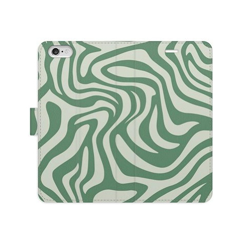 iSaprio Flip pouzdro Zebra Green 02 pro iPhone 6/6S