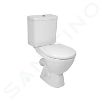 JIKA Lyra plus WC kombi, zadní odpad, Dual Flush, bílá H8263840002413