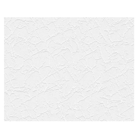 2517-18 Levná papírová renovační tapeta bílá s výraznou kresbou, velikost 53 cm x 10,05 m AS-Création