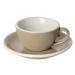 Loveramics Egg - Flat White 150 ml Cup and Saucer - Taupe