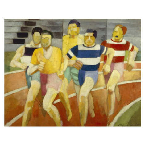 Plakát, Obraz - The Runners, c.1924, Delaunay, Robert, 40 × 30 cm
