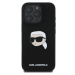 Karl Lagerfeld Liquid Silicone Karl Head MagSafe kryt iPhone 16 Pro Max černý