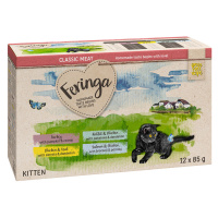 Feringa Classic Meat Menü Kitten Pouches 24 x 85 g - výhodné balení - míchané balení 1: krůtí, k