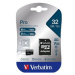 Verbatim MicroSDHC 32GB Pro + SD adaptér