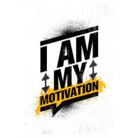 Ilustrace I Am My Motivation. Sport Workout, subtropica, (26.7 x 40 cm)