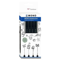 Tombow Fineliner MONO drawing pen - sada Fine 4ks