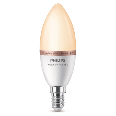 Philips Chytrá LED žárovka E14 C37, 4,9 W, 470 lm, 2700-6500 K