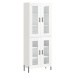 vidaXL Skříň highboard lesklá bílá 69,5 x 34 x 180 cm kompozitní dřevo