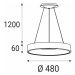 LED2 BELLA 48 P-Z, B 40W 2CCT 3000K/4000K - DALI/PUSH - stmívatelné 3270353D