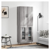 vidaXL Skříň highboard šedá sonoma 69,5 x 34 x 180 cm kompozitní dřevo