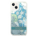 Guess GUHCP14SLFLSN hard silikonové pouzdro iPhone 14 6.1" green Flower Liquid Glitter