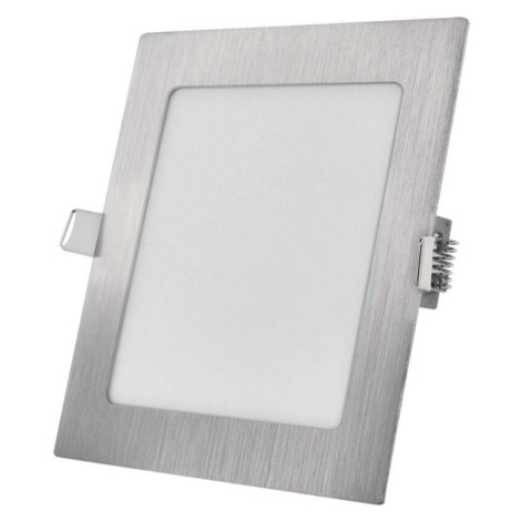 LED podhledové svítidlo NEXXO stříbrné, 17 x 17 cm, 12,5 W, teplá/neutrální bílá EMOS