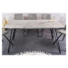 LuxD Designový jídelní stůl Shayla 140 cm šedá akácie