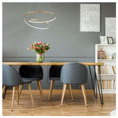 Ideal Lux LED Závěsné svítidlo Oz sp Ø 80 Barva: Mosaz, Stmívání, řízení: ON/OFF (bez stmívání)