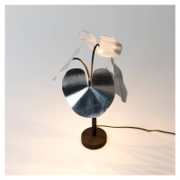 Holländer LED stolní lampa Controversia, stmívač, stříbrná