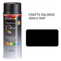 Sprej Crafts černá mat RAL9005 400ml