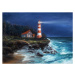 Ilustrace Lighthouse at night, borojoint, 40 × 30 cm