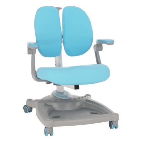 Rostoucí židle s podnožkou Comfydeco šedá/modrá FOR LIVING