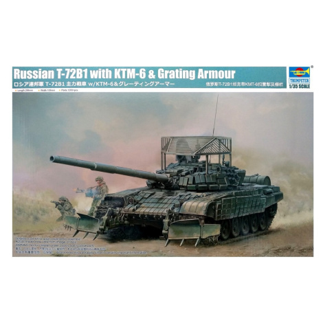 Trumpeter Russian T-72B1 with KTM-6 & Grating Armour 1:35
