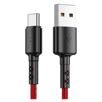 Kabel USB na USB-C Vipfan X02, 3A, 1,8 m (červený)