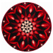 GRUND Mandala předložka POZNÁNÍ červená Rozměr: ø 80 cm