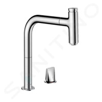 Hansgrohe 73804000 - Dřezová baterie M7119-H200 s výsuvnou sprškou, 2-otvorová instalace, sBOX, 