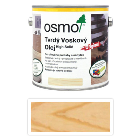 OSMO Tvrdý voskový olej pro interiéry 2.5 l Polomat (matný plus) 3065