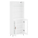 vidaXL Skříň highboard bílá 69,5 x 34 x 180 cm kompozitní dřevo