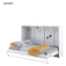 Dig-net nábytek Sklápěcí postel Lenart CONCEPT PRO CP-05 | 120 x 200 cm Barva: Bílá