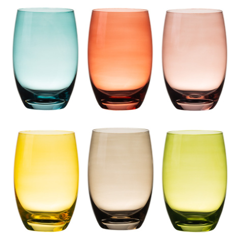 Sklenice Tumbler barevné 460 ml, 6 ks — Optima Glas Lunasol - 322837