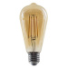 LED Filament žárovka Amber ST64 8W/230V/E27/2700K/900Lm/360°