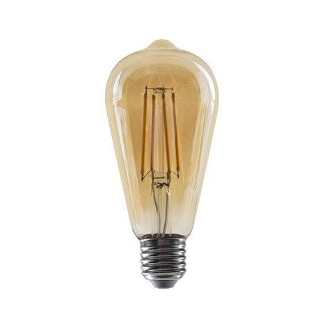 LED Filament žárovka Amber ST64 8W/230V/E27/2700K/900Lm/360°