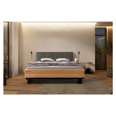 Ahorn Vento Rozměr: 120x200 cm, Moření: Transparentní lak, Potahová látka: 04 Béžová