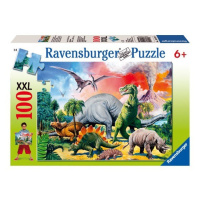 Ravensburger 10957 puzzle mezi dinosaury xxl 100 dílků