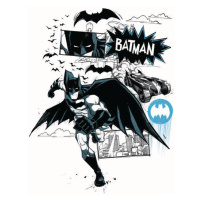 Umělecký tisk Batman - Draw, 26.7 × 40 cm