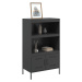 vidaXL Skříň highboard černá 68 x 39 x 113 cm ocel