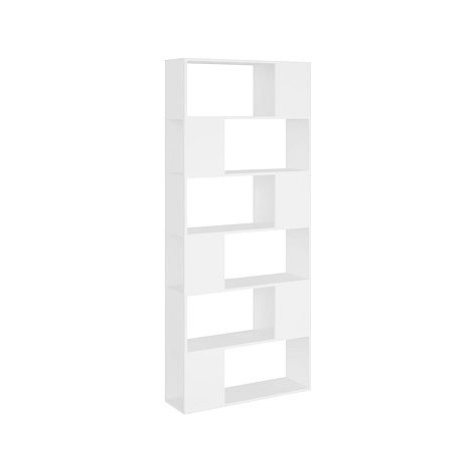 Shumee dělící stěna bílá 80×24×186 cm dřevotříska, 809152