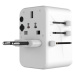 FIXED cestovní adaptér pro EU, UK a USA/AUS, 3xUSB-C, 2xUSB, GaN, PD 65W, bílý