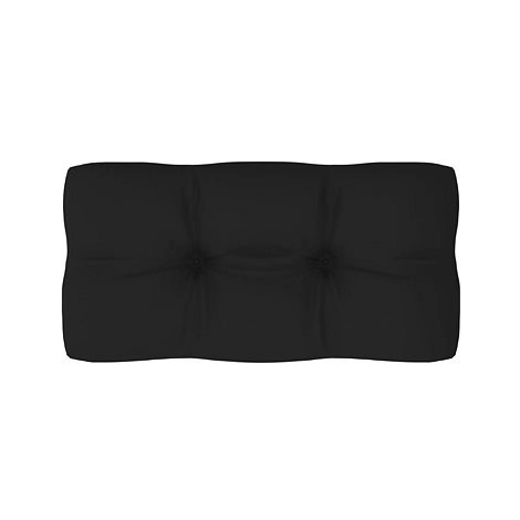 SHUMEE Poduška na pohovku z palet 12 × 40 × 80 cm, černá