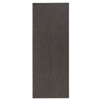 Hanse Home Collection koberce Běhoun Meadow 102729 Anthracite – na ven i na doma - 80x200 cm