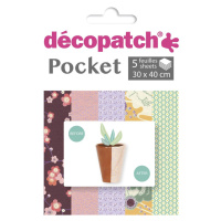 Popron.cz Decopatch Decopatch DP025C Pack Deco Pocket s 5 listy 30x40 cm v 5 různých provedeních