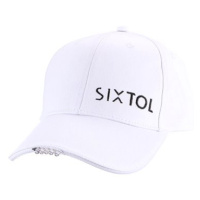 SIXTOL Kšiltovka s LED světlem B-CAP 25lm, nabíjecí, USB, univerzální velikost, bílá