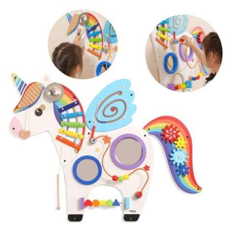 Viga Dřevěná senzorická manipulační deska Unicorn FSC Montessori