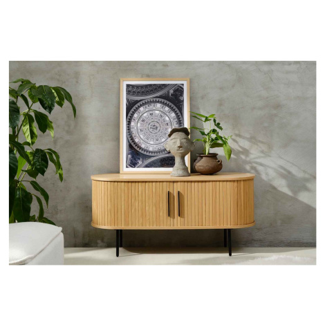 Furniria Designový TV stolek Vasiliy 120 cm přírodní dub