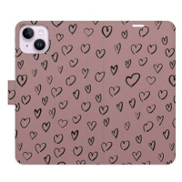 iSaprio Flip pouzdro Heart Dark 02 pro iPhone 14 Plus