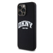 Zadní kryt DKNY Liquid Silicone Arch Logo MagSafe pro Apple iPhone 14 Pro, černá