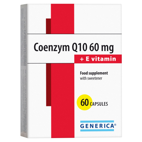 Generica Coenzym Q10 60 mg + E vitamin 60 kapslí