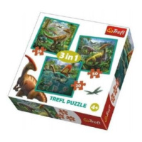 Puzzle 3v1 Svět Dinosaurů
