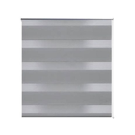Roleta den a noc \ Zebra \ Twinroll 80x175 cm šedá SHUMEE