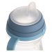 CANPOL babies Hrneček se silikonovým pítkem FirstCup BONJOUR PARIS 150ml modrý